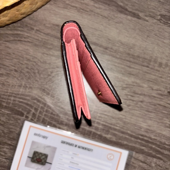 Gucci Beige Supreme Canvas Embroidered Face Bifold Card Holder - Picture 7 of 7